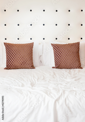 Photo: Pillows on a bed Pillows on a bed