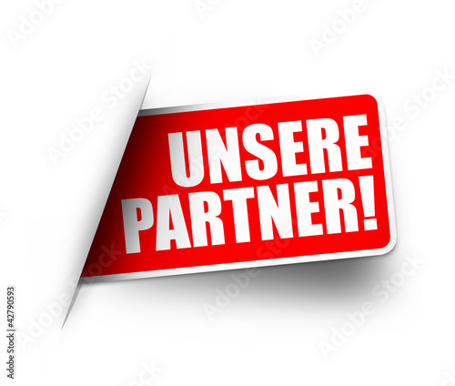Illustration: Unsere Partner! Button, Icon Unsere Partner! Button, Icon
