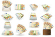 Vector: full set of fifty euros banknotes full set of fifty euros banknotes