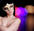 Photo: Girl portrait in mask Girl portrait in mask