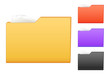Multicolored folder icons