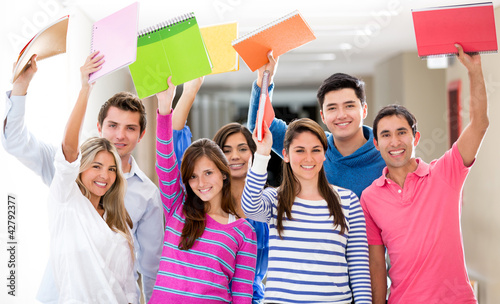 Photo: Excited group of students Excited group of students