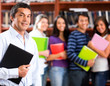 Teacher with a group of students