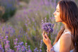 Girl on the lavender field