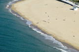 Photo: A sandy beach, Playa de Ondarreta, in Donostia-San Sebastian, Basque region of Spain, the Queen of Euskadi's and Cantabrian Coast, as seen from Monte Urgull overlook view spot A sandy beach, Playa de Ondarreta, in Donostia-San Sebastian, Basque region of Spain, the Queen of Euskadi's and Cantabrian Coast, as seen from Monte Urgull overlook view spot