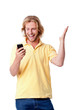 Young man with phone