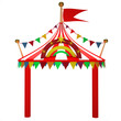 Illustration of a circus tent