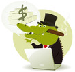 Crocodile Bankster Crook
