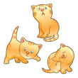 Vector: Funny kittens illustration Funny kittens illustration