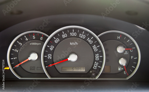 Photo: Speedometer in the car Speedometer in the car