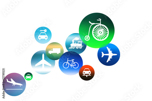 Illustration: Circulos esferas transporte Circulos esferas transporte