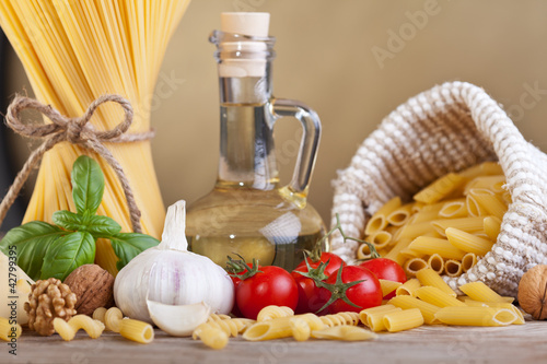 Photo: Preparing pasta with specific ingredients Preparing pasta with specific ingredients