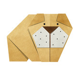 Origami bulldog Recycled Papercraft