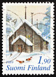Postage stamp Finland 1989 Sodankyla Church, Finland