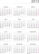 Calendar 2013