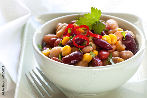 Photo: Bean and Corn Salad with Chili Bean and Corn Salad with Chili