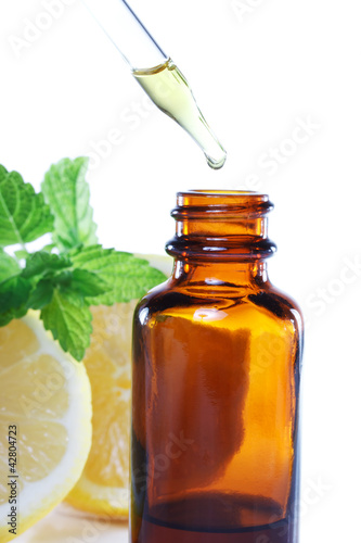 Photo: Herbal medicine or aromatherapy dropper bottle Herbal medicine or aromatherapy dropper bottle