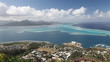 View high above from Raiatea to Tahaa