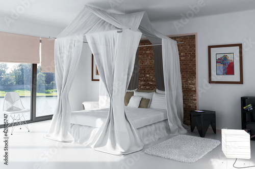 Illustration: White Bedroom White Bedroom