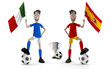 Illustration: Italy vs Spain Italy vs Spain