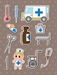 Hospital stickers