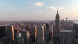 New York City. Bird's-eye view. Time lapse.