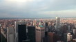 New York City. Bird's-eye view. Time lapse.