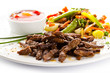 Roasted meat and vegetables 