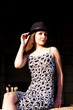 Woman in a hat