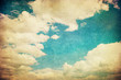 retro image of cloudy sky