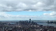 New York City. Bird's-eye view. Time lapse.
