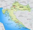 Umgebungskarte von Kroatien