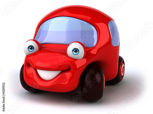 Illustration: Red car Red car