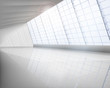 Big hall. Vector illustration.