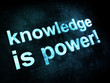 Education and learn concept: pixelated words knowledge is power