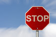 Aged Stop Sign