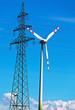 Windrad eines Wind Kraftwerkes für Strom