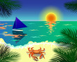 Vettoriale: Tropical beach Tropical beach