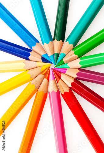 Foto: Viele bunte Farbstifte Viele bunte Farbstifte