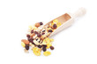 Muesli mix in a scoop