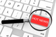 Magnifier with Hot News key