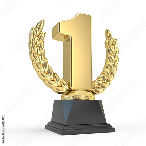 Illustration: First place trophy cup First place trophy cup