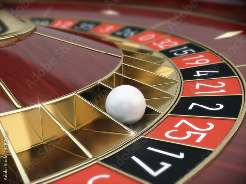 Illustration: Casino Roulette - 3d render Casino Roulette - 3d render