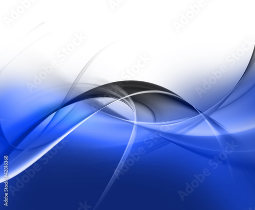 Illustration: Gentle blue fractal background Gentle blue fractal background