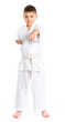 Aikido boy fighting position