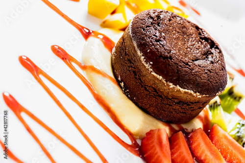 Photo: Chocolate souffle Chocolate souffle