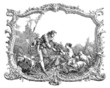 Lovers : the Gift - Painting 18th century