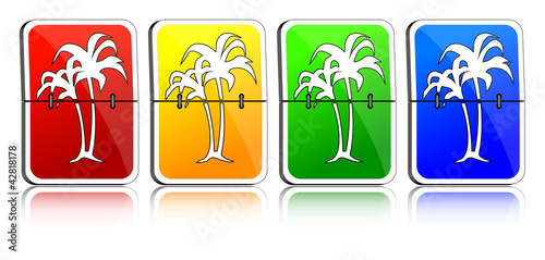 Vector: Fallblattanzeigen Urlaub Fallblattanzeigen Urlaub