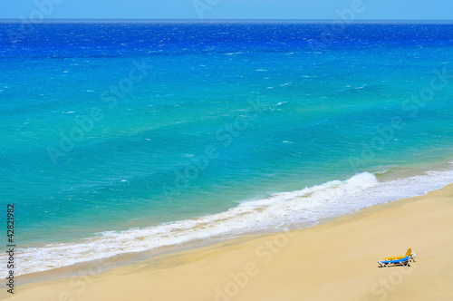 Photo: white sand beach in Fuerteventura, Spain white sand beach in Fuerteventura, Spain