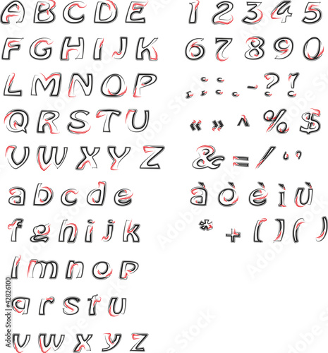 Vector: Alphabet - Alfabeto Alphabet - Alfabeto